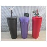 (CSB) 3 New Starbucks 24oz Tumblers...
