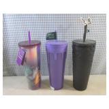 (CSB) 3 New Starbucks 24oz Tumblers...