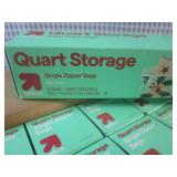 (CSB) 12 Boxes of Quart Size Zipper...