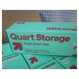 (CSB) 12 Boxes of Quart Size Zipper...