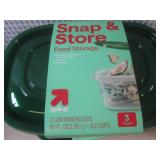 (A-2) 4 - 3-Count 66oz Snap & Store...