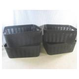 (A-3) 4 New Medium Rectangle Black ...