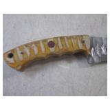 (FS) 8" Damascus Blade Knife with L...