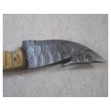 (FS) 8" Damascus Blade Knife with L...