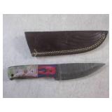 (FS) 8" Damascus Blade Knife with L...