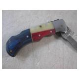 (FS) 6.5" Damascus Blade Folding Kn...