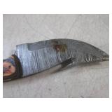 (FS) 8" Damascus Blade Knife with L...