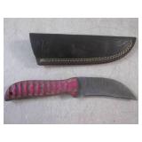 (FS) 8" Damascus Blade Knife with L...