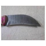 (FS) 8" Damascus Blade Knife with L...
