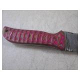 (FS) 8" Damascus Blade Knife with L...
