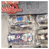Nascar 1989-1999 12 Silver Chrome Commemortive Car Set
