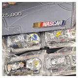 Nascar 1989-1999 12 Silver Chrome Commemortive Car Set