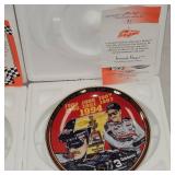 2 Dale Earnhardt Commemortive Plates