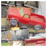 Lot of 8 Nylint Trucks and Parts