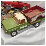 Lot of 8 Nylint Trucks and Parts