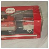 Coca Cola Clock Truck and 1:45 Scale 1960 Delivery Van
