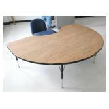 Rm 207 - Half moon table 71x48 with chair