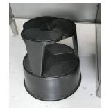 Rm 207 - Steel desk and 2 stools