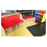 Rm 205 - 3 pieces of wood furniture with storage