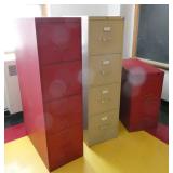 Rm 205 - 3 metal file cabinets
