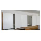 Rm 204 - 3 cabinets 13 deep 30 tall 9 ft wide