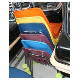 Rm 204 - 20 colored plastic chairs by MIRCO