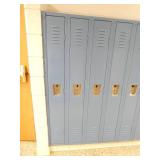 by Rm 202 - 20 lockers 9" wide 15 deep 60 tall