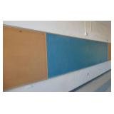 Rm 211 - Huge 12ft chalk board with 6 ft cork boards on each end + 12 ft Cork board with a 6 ft chalkboard on one end