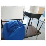 Rm 211 -  2 tables, desk, bean bag