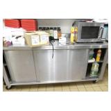 K - Stainless cabinet and prep table