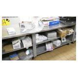 K - steel storage cabinet on wheels, stainless top