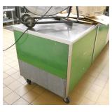 K - steel storage cabinet on wheels, stainless top