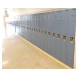 By Rm 212 - 54 lockers 9" wide