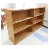 Rm 216 - double sided wood bookcase, adjustable shelves