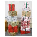 ECFE - Empty boxes wrapped for Christmas