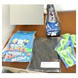 GymO- New jump ropes, small safety cones,5 youth tshirts adult 2x windshirt