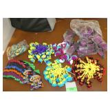 GymO- Lot of approx 80 Backpack friends, trading cards, new jump ropes, bracelets