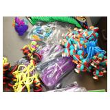 GymO- Lot of approx 90 Backpack friends, trading cards, new jump ropes, bracelets, ball