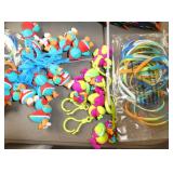 GymO- Lot of approx 95 Backpack friends, trading cards, new jump ropes, bracelets