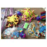 GymO- Lot of approx 95 Backpack friends, trading cards, new jump ropes, bracelets