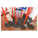 GymS- frisbee golf stands and tub of rings