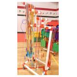GymS- Mobile rack full of jump ropes