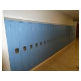 by 115 - 29 lockers - 9 inch wide