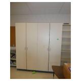 Rm 115 - Bookcase 36x12x80 and two cabinets each 36x24x80 with contents