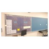 Rm 114B - 8 ft chalkboard, 8 ft cork board