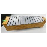 Rm 114B - Metal xylophone with wood base