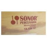 Rm 114B - Metal xylophone with wood base