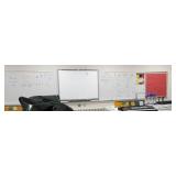 Rm 114B - front of room, entire wall of white/chalk boards - NOT the Smartboard