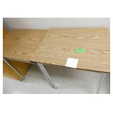 Rm 111B - 2 light stands/desks and a wood bookcase 48x15x43