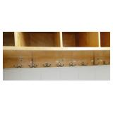 Rm 111B - Room of furnishings, old time hat and coat cubby (24x48x15), table, stool,